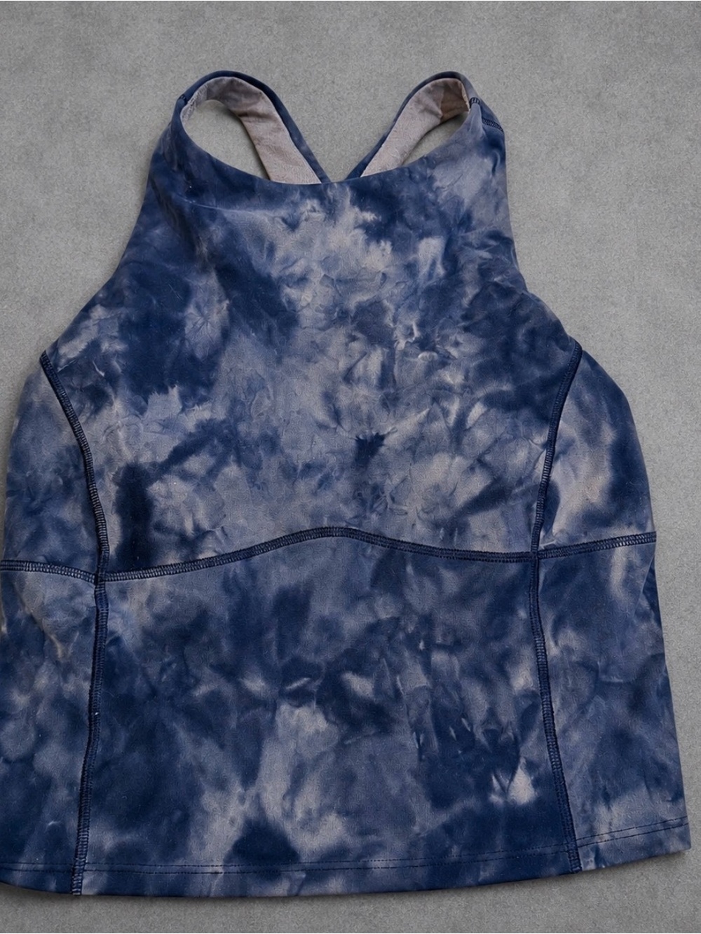 lululemon athletica Blue Tie-Dye One-Piece Swim Tank